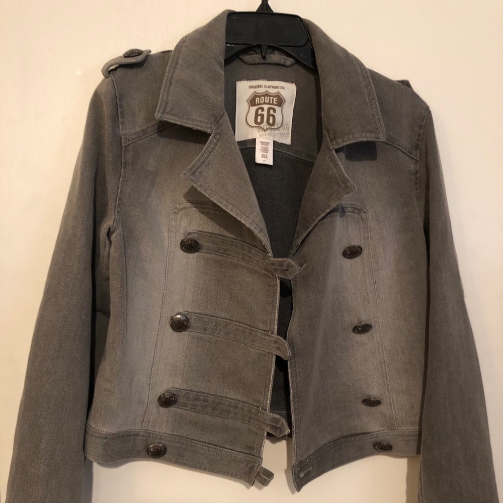 Route 66 grey denim jacket
